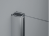 Ronal Sanswiss drzwi jednoczęściowe ze ścianką stałą w linii 90-160x0-200 cm, szkło Durlux 200, profile chrom PU13PGSM21022